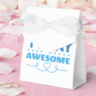 Make Today Awesome Retro Typography Favour Box