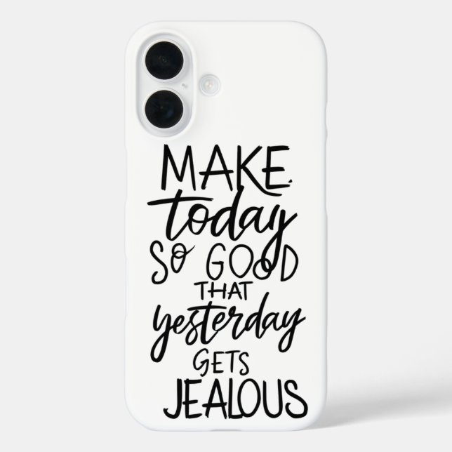 Make Today Count: Live with No Regrets Case-Mate iPhone Case (Back)