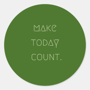 make.today.count. Stickers & Labels