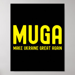 Make Ukraine Great Again Support Funny Saying Poster