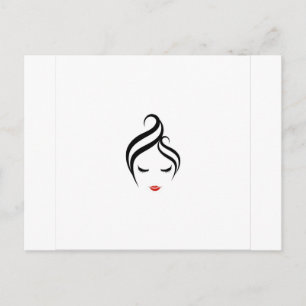 Make up and hairstyle postcard