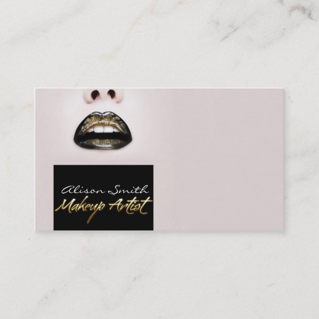 Make up Artist Business Card (Front)