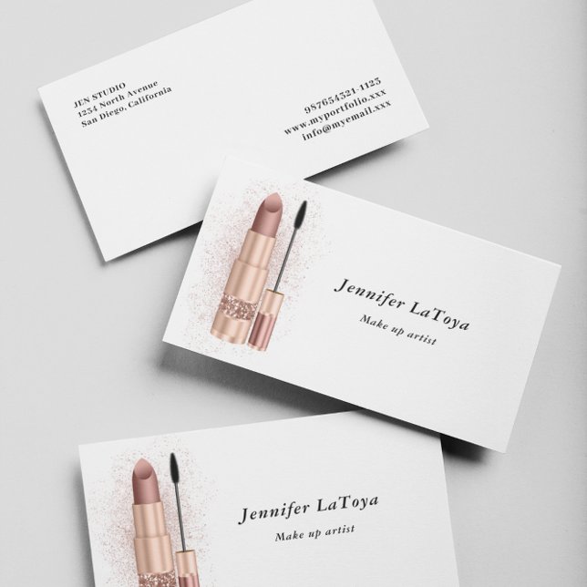 Make up Artist  Business Card (Creator Uploaded)
