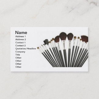 make up artist business card