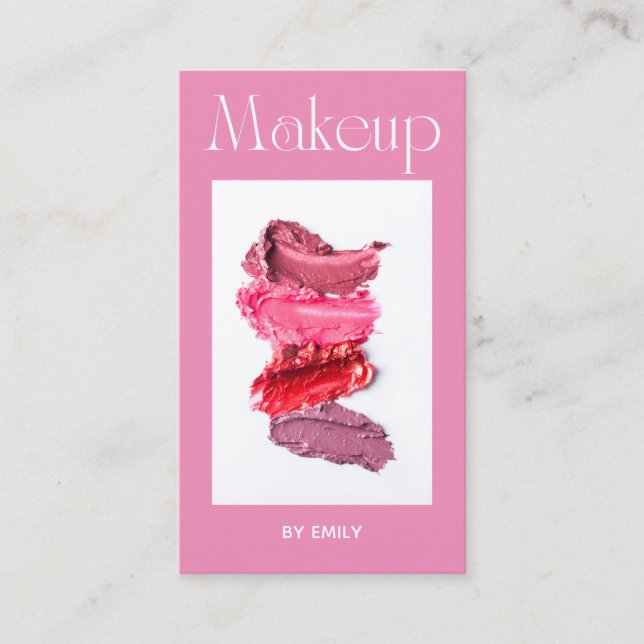 Make up Artist Business Card (Front)