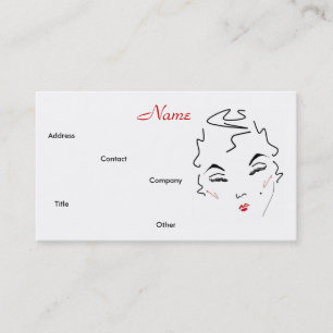 Make-up Artist Classic Lips Business Card