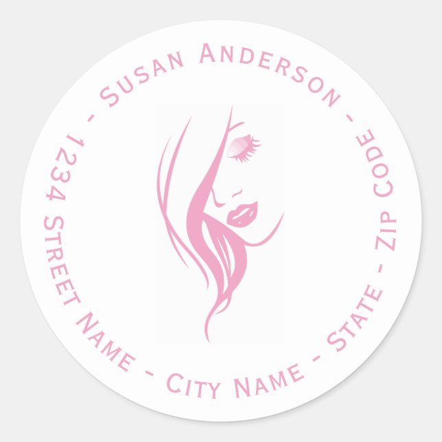 Make Up Artist Classic Round Sticker (Front)