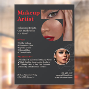 Make Up Artist Custom Window Cling