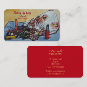 make up artist design retro make up bag beauticans business card