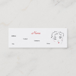Make-up Artist Diva Lips IV Mini Business Card