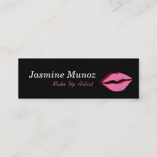 Make Up Artist LipStick Kiss Mini Business Card