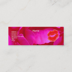 "Make-up Artist" Pink Rose I Profile Card