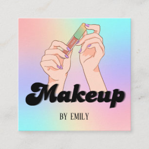 Make up Artist Square Business Card