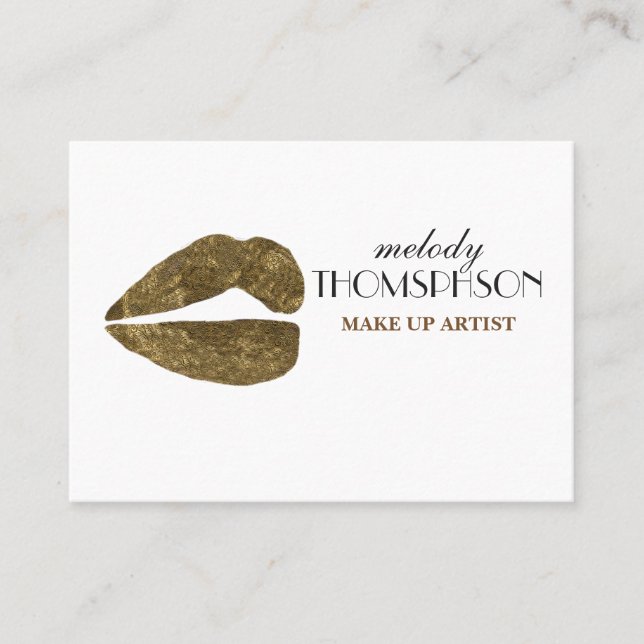 Make Up Artist  Standard Matte Business Card (Front)