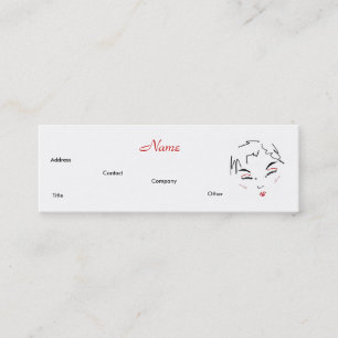 Make-up Artist Trendy IV Mini Business Card