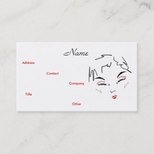 Make-up Artist Trendy VI Business Card