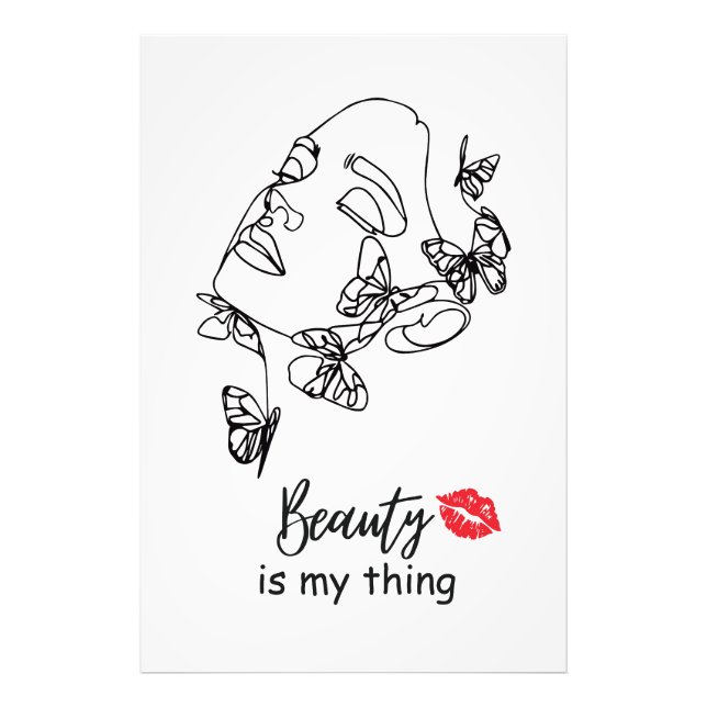 Make up Artist Wall Art, Beautician Beauty Salon Photo Print (Front)