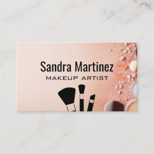 Make Up Background Brushes Business Card