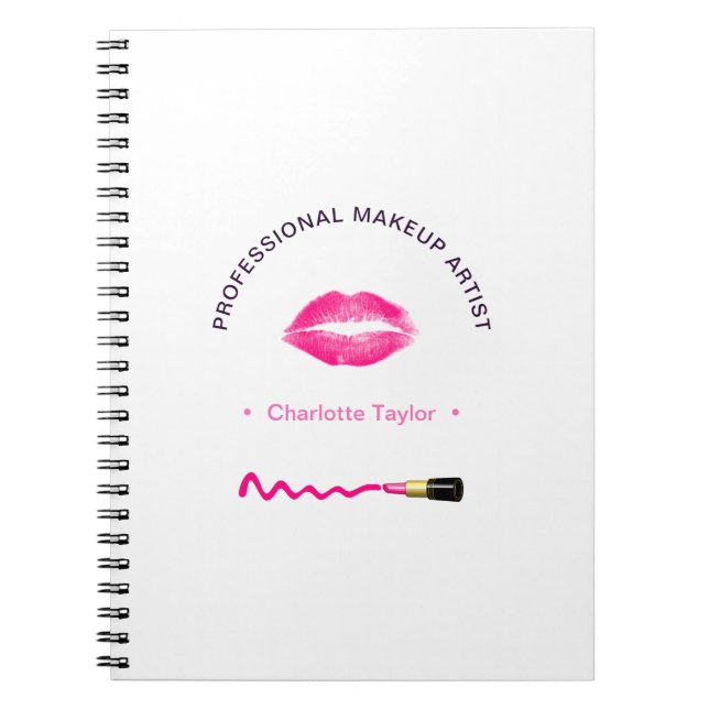 Make-up Beauty Artist Cute Personalised Notebook (Front)