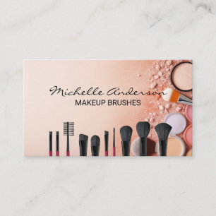 Make Up Brushes and Beauty Foundation Business Card