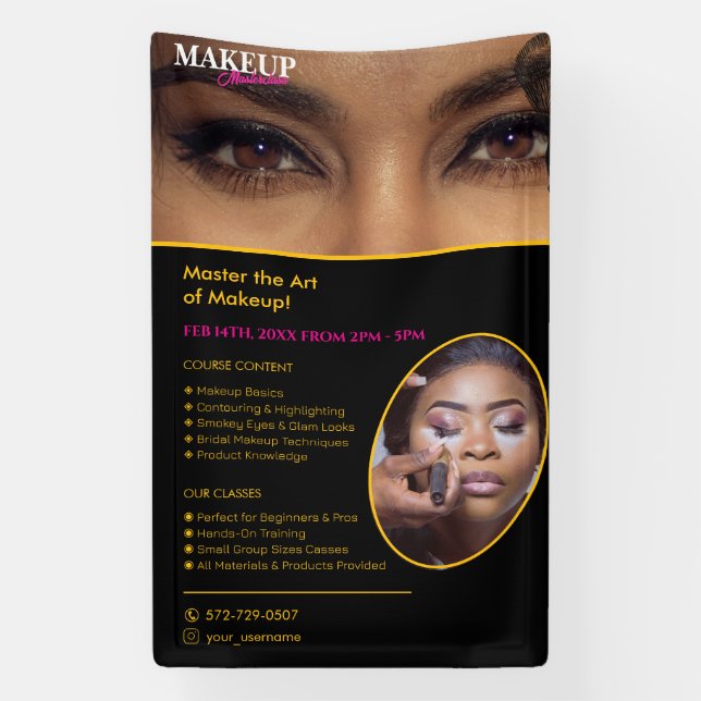 Make up Class Editable Banner (Vertical)