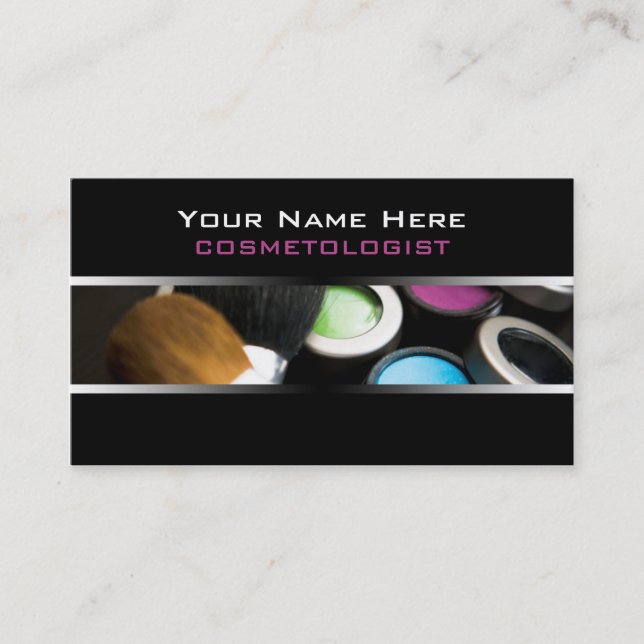 Make Up Cosmetics Business Cards (Front)