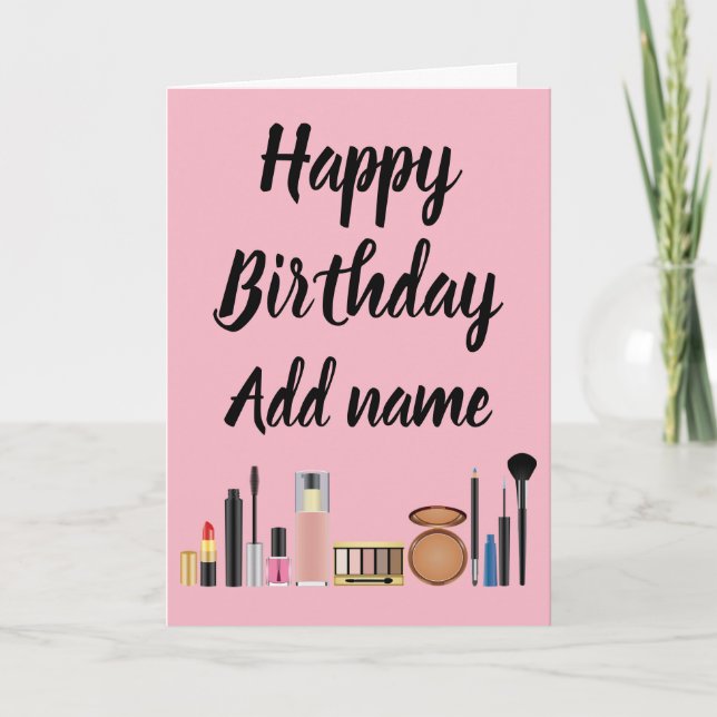 Make up happy birthday card (Front)