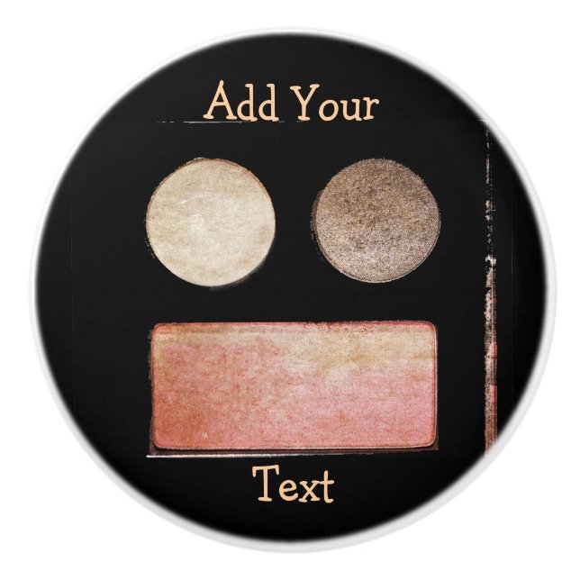 Make-Up Palette-Face by Shirley Taylor Ceramic Knob (Front)