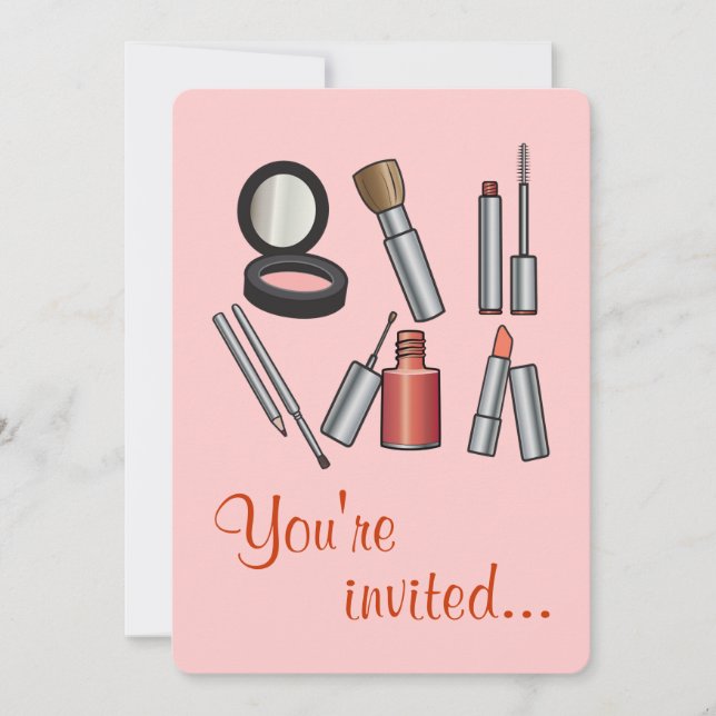 Make-Up Party Invitation (Front)