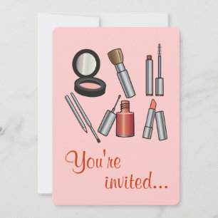 Make-Up Party Invitation