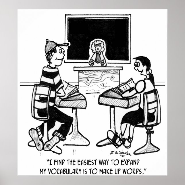 Make Up Words to Expand Vocabulary Poster (Front)