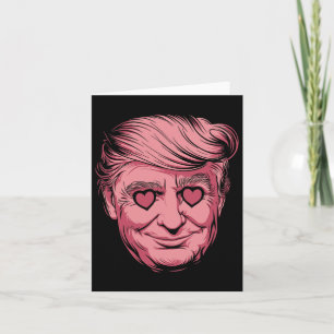 Make Valentine's Day Great Again Funny Trump Heart Card