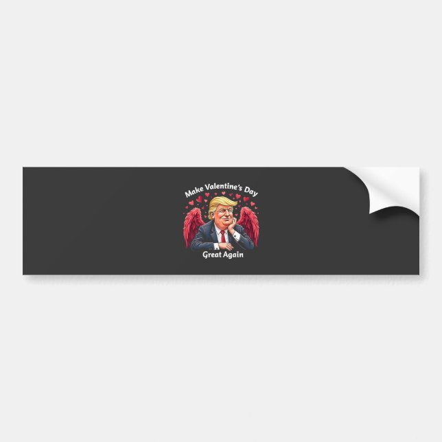 Make Valentine's Day Great Again Trump Lovers  Bumper Sticker (Front)
