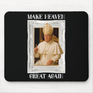 Make Vatican Great Again Funny Pope Trump Retro Ch Mouse Pad