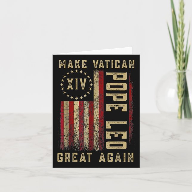 Make Vatican Great Again Shirt, Pope Leo Xiv Ameri Card (Front)