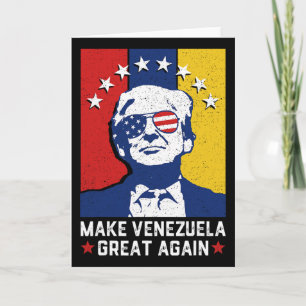 Make Venezuela Great Again 2026 Funny Trump Meme Card