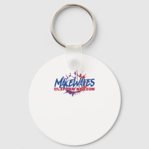 Make Waves Basketball Key Ring