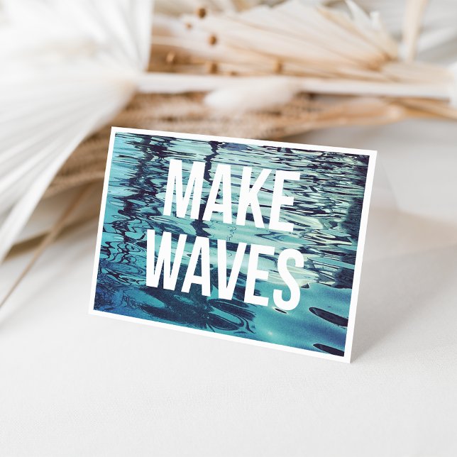 Make Waves Blank Note Card (Creator Uploaded)