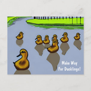 Make Way For Ducklings! Postcard