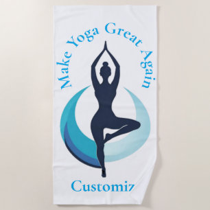 Make Yoga Great Again Thunder_Cove Beach Towel
