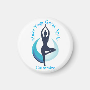 Make Yoga Great Again Thunder_Cove Magnet