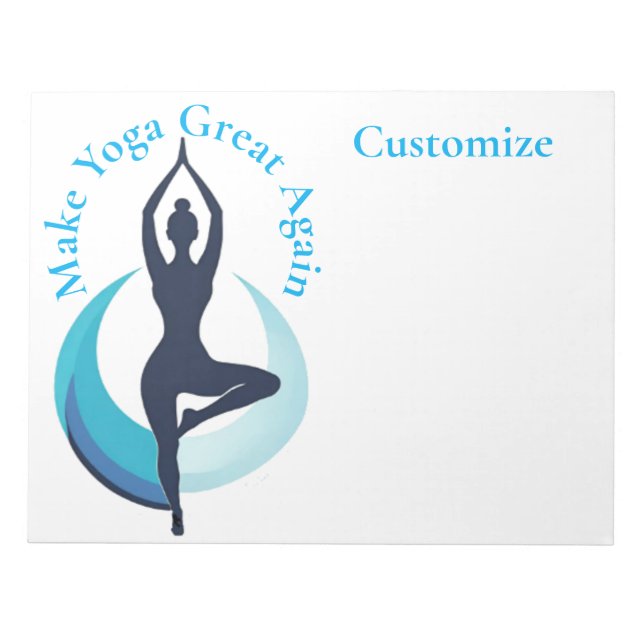 Make Yoga Great Again Thunder_Cove Notepad (Front)