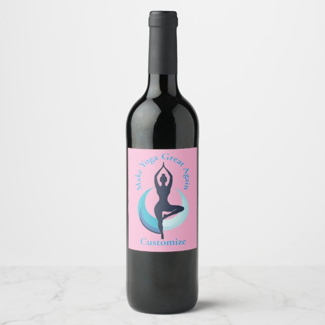Make Yoga Great Again Thunder_Cove Wine Label (Front)