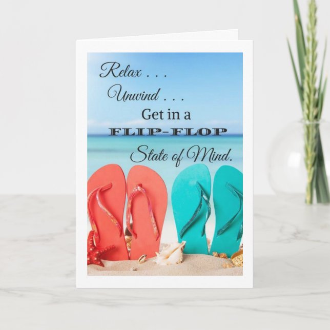 ***MAKE YOUR BIRTHDAY "BEACHY"*** CARD (Front)