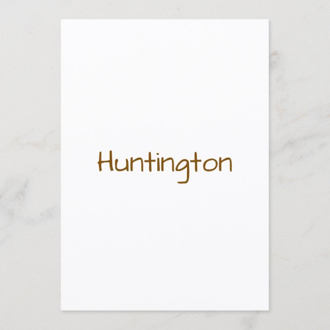 Make Your Brand 5" x 7" Squared Flat Menu (Front)
