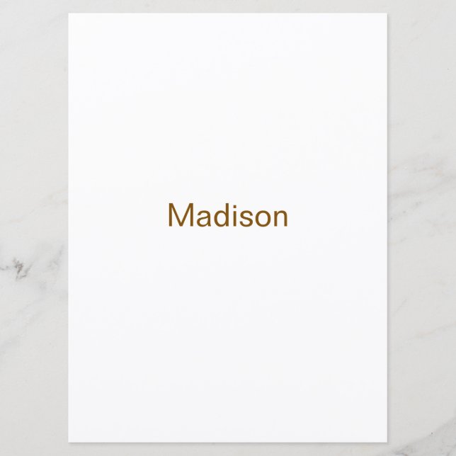 Make Your Brand 6.5" x 8.75" Squared Flat Program (Front)