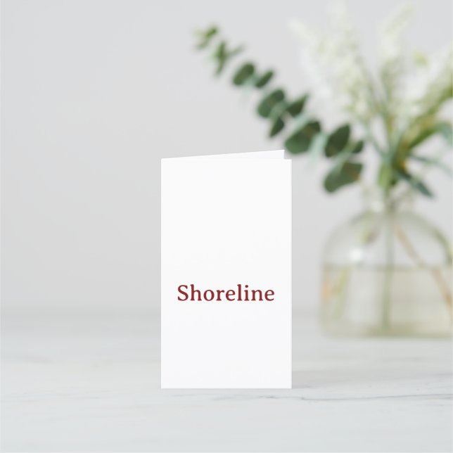 Make Your Brand Book Fold Vertical Folded  Appointment Card (Front)