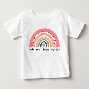 Make Your Dreams Come True Rainbow Baby T-Shirt