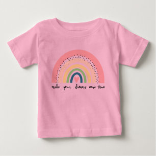 Make Your Dreams Come True Rainbow Baby T-Shirt