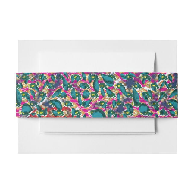 Make Your Favourite Product from Multiple design  Invitation Belly Band (Front Example)